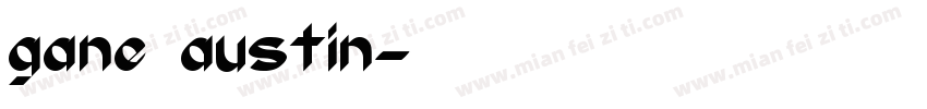 gane austin字体转换